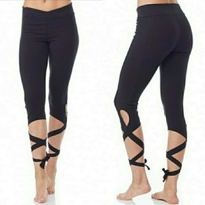 Free People Tie Up Yoga Pants (SM)